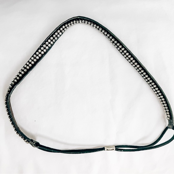 Chloe + Isabel Crystal Studded Leather Headband - Picture 3 of 4